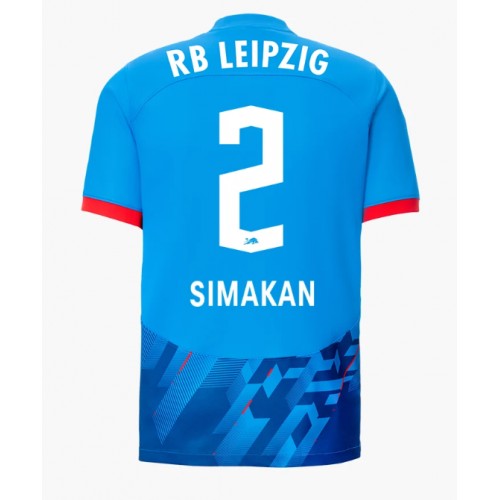 RB Leipzig Mohamed Simakan #2 Rezervni Dres 2023-24 Kratak Rukav